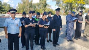 В Артеме прошел общегородской инструктаж сотрудников полиции и представителей народной дружины, заступающих на охрану общественного порядка