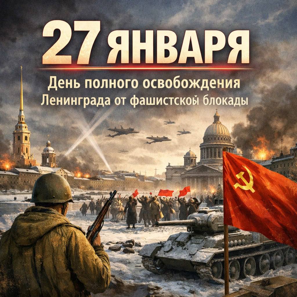 День в истории: 27 января — День полного освобождения Ленинграда от фашистской блокады